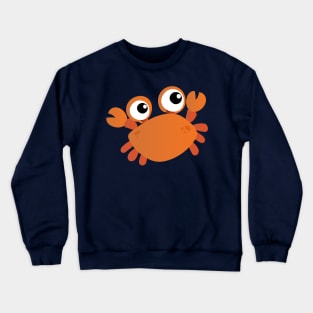 Happy Crab - Digital Vector Illustration Crewneck Sweatshirt